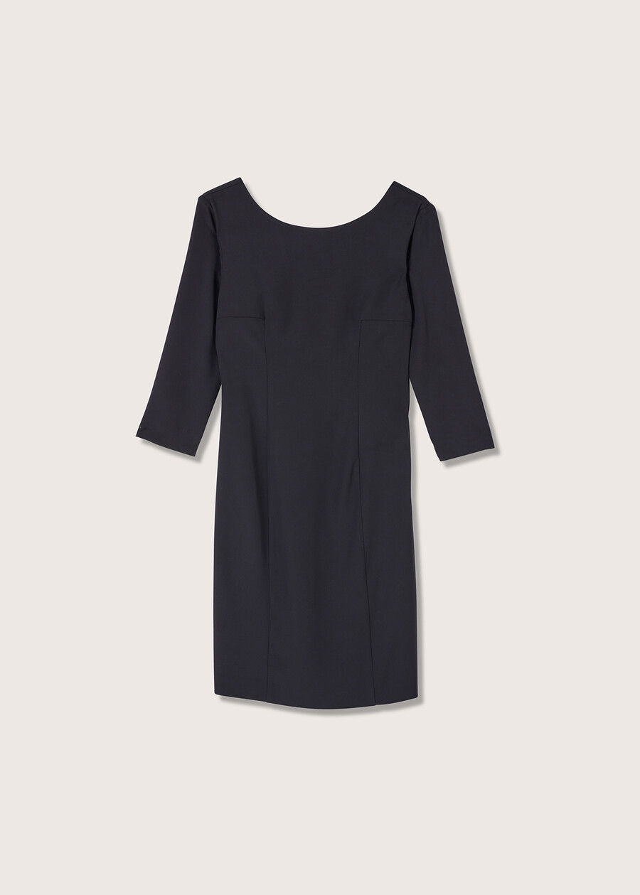 Abito Adriana in cady NERO BLACK Donna , immagine n. 5