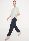Blusa Benor in georgette BLUE TURCHESEVERDE SALVIA Donna immagine n. 4