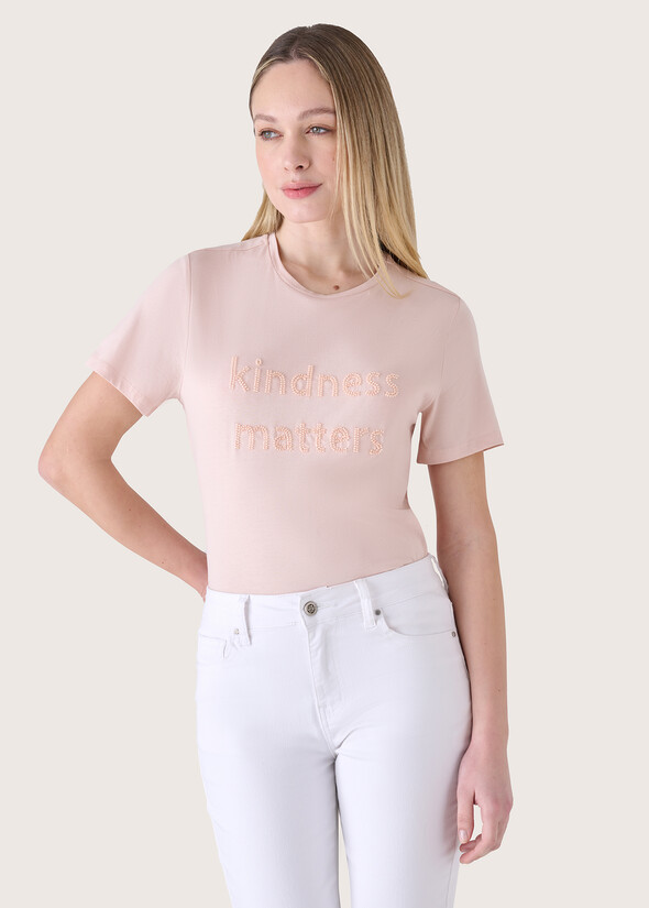 Steffy 100% cotton t-shirt ROSA LOTUS Woman null