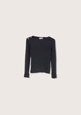 Maglia aderente Milva NERO BLACK Donna immagine n. 4