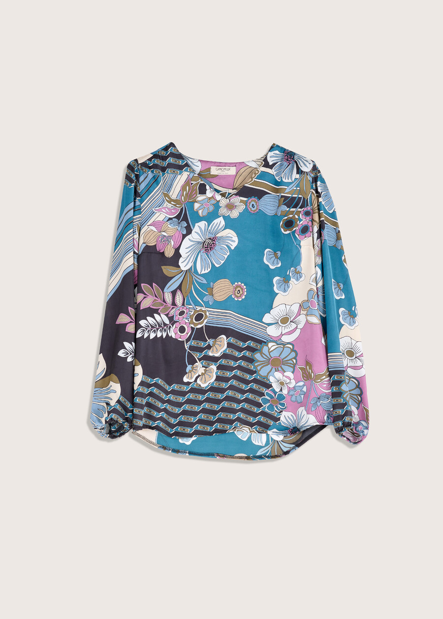 Maglia Kelly in viscosa BLUE CIELO Donna , immagine n. 4