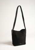 Brooke-A faux suede bucket bag NERO BLACK Woman image number 1