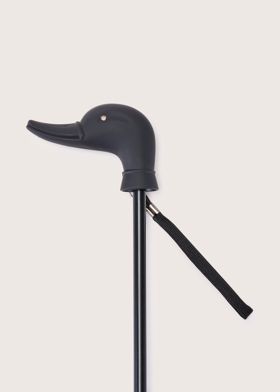Animalier umbrella with duck handle NERO BLACK Woman , image number 3