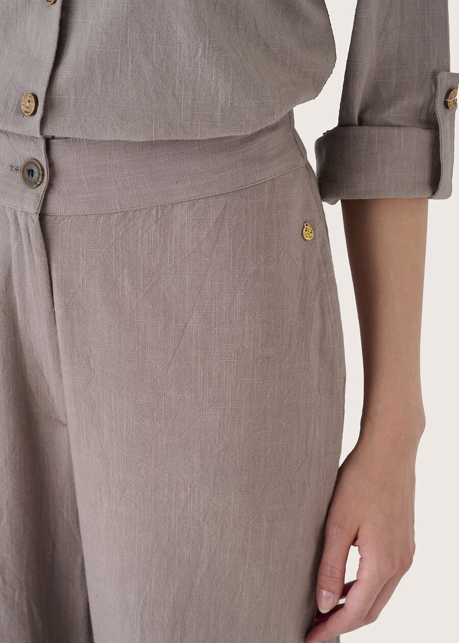 Pantalone Piper 100% cotone GRIGIO TORTORANERO BLACK Donna , immagine n. 4
