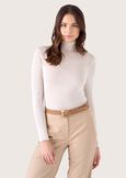Maglia Stacey in viscosa NERO BLACKBEIGE LATTEBLU LAGUNAVIOLA IRISMARRONE TIERRAVERDE AVOCADO Donna immagine n. 1