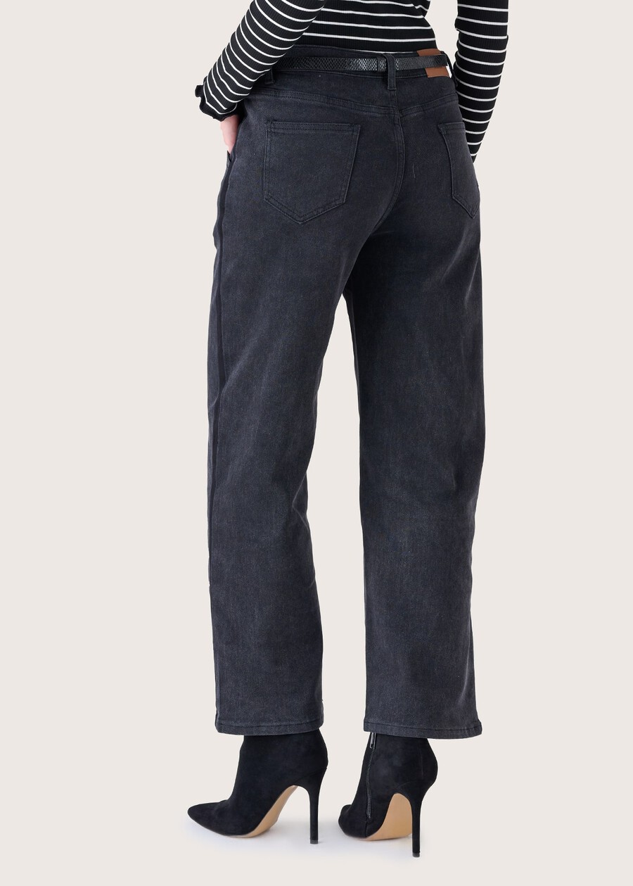 Pantalone Darla in denim di cotone GRIGIO DARKGREY Donna , immagine n. 5
