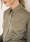 Camicia Alessia-B in satin BEIGE MOUSSEBEIGE LATTEVERDE Donna immagine n. 3