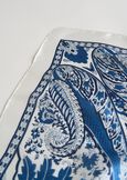 IDEA REGALO KIT FOULARD FANTASIA BANDANA BLU E PRO BIANCO WHITE Donna immagine n. 4