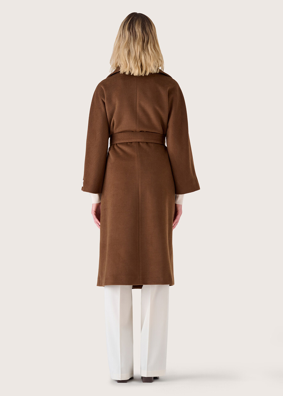 Cleope brown woolen coat MARRONE JAVA Woman , image number 6