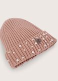 Cally cap with pearls BEIGE DOESKIN Woman image number 3