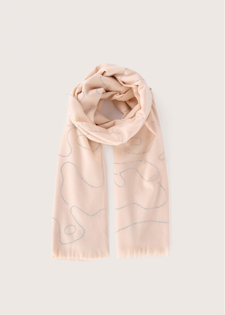 Sciarpa Sarah con strass BEIGE LANANERO Donna , immagine n. 1