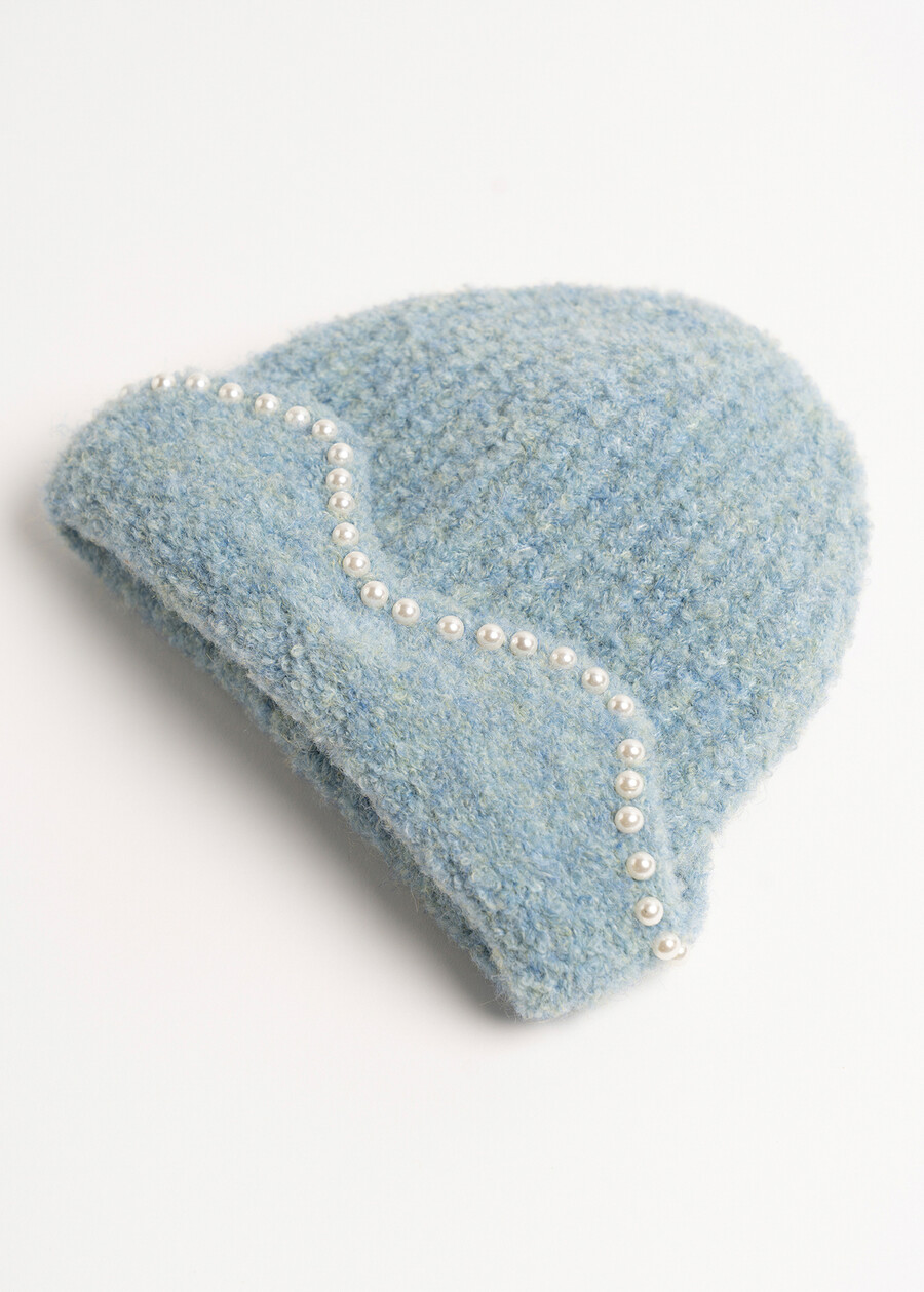 Cuffia Cylk con ricamo di perle ROSACELESTE FIORDALISO Donna , immagine n. 3