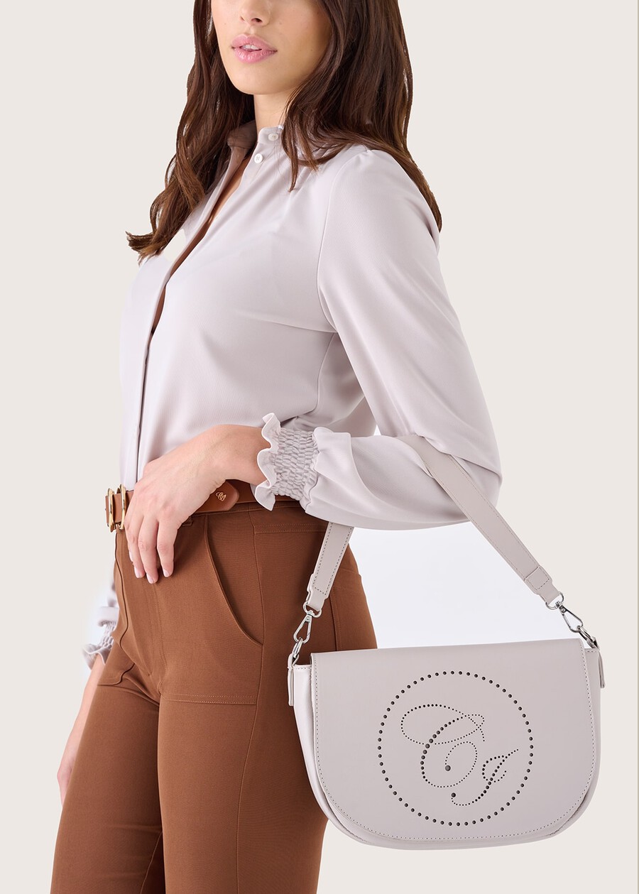 Borsa a tracolla Bammy in ecopelle NERO BLACKBLU LAGUNABEIGE CREAMROSSO SYRAH Donna , immagine n. 1