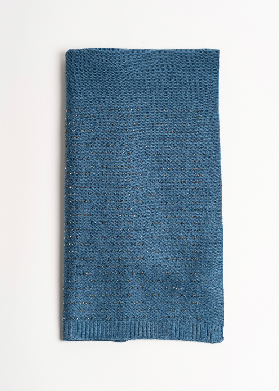 Sciarpa Skye con micro strass ROSSO MAGENTAVERDE PAVONE Donna , immagine n. 4