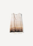 Teodoro Printed Viscose Top BEIGE LIGHT BEIGE Woman image number 5