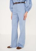 Pantalone Clair in cotone CELESTE FIORDALISOBEIGE Donna immagine n. 2
