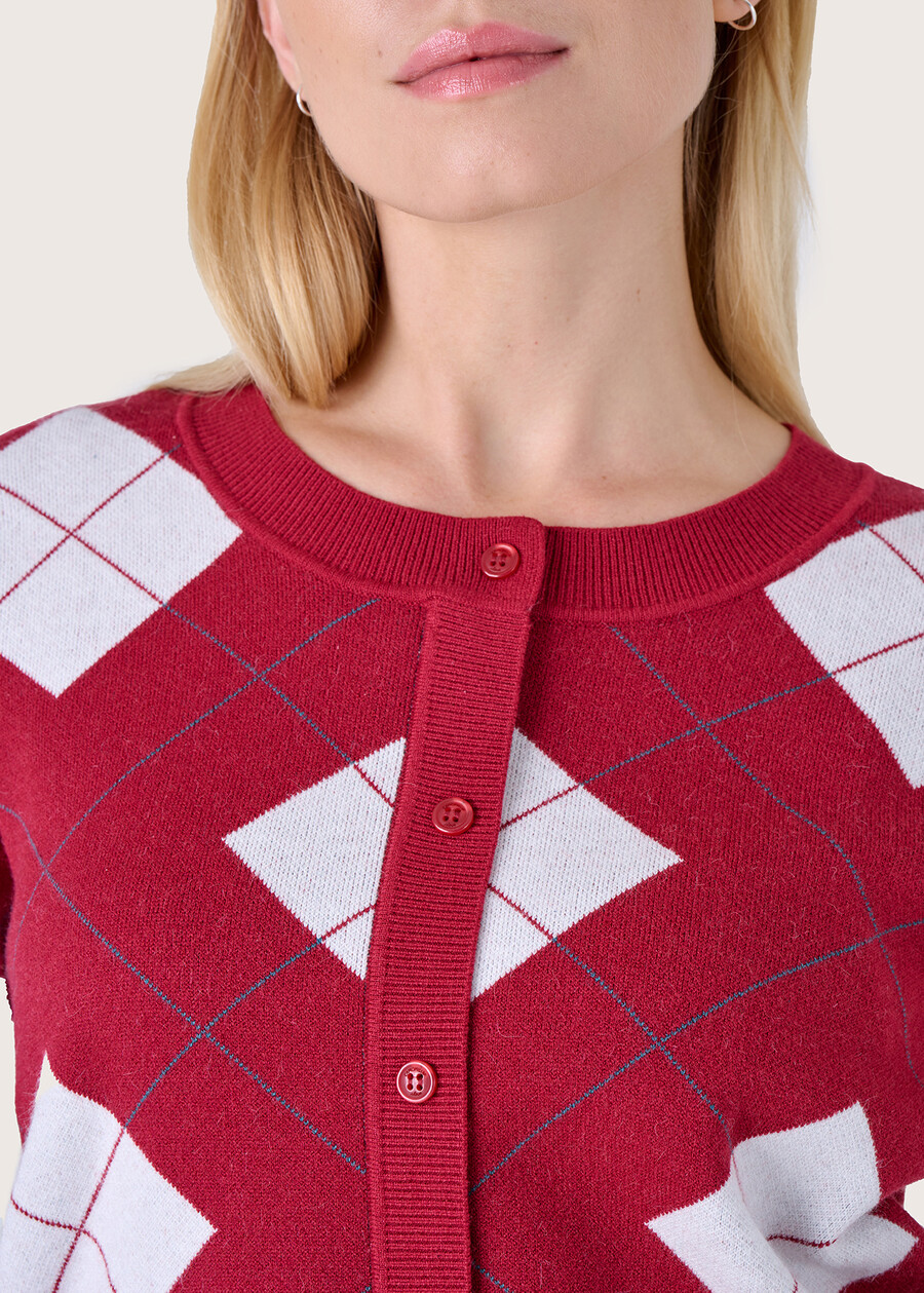 Monkey cardigan style jersey ROSSO CARPET Woman , image number 2