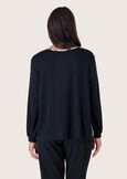 Blusa Cassiam in doppio tessuto BIANCO WHITE Donna immagine n. 3