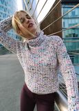 Memphis chenille jumper BIANCO WHITE Woman image number 1