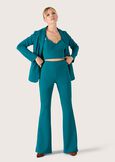 Victoria flared trousers VERDE POKERVIOLA BEGONIANERO Woman image number 1