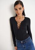 Maglia a body Sax NERO BLACK Donna immagine n. 2