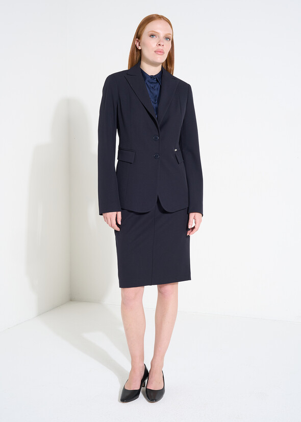 Gladys bi-stretch pencil skirt BLU Woman null