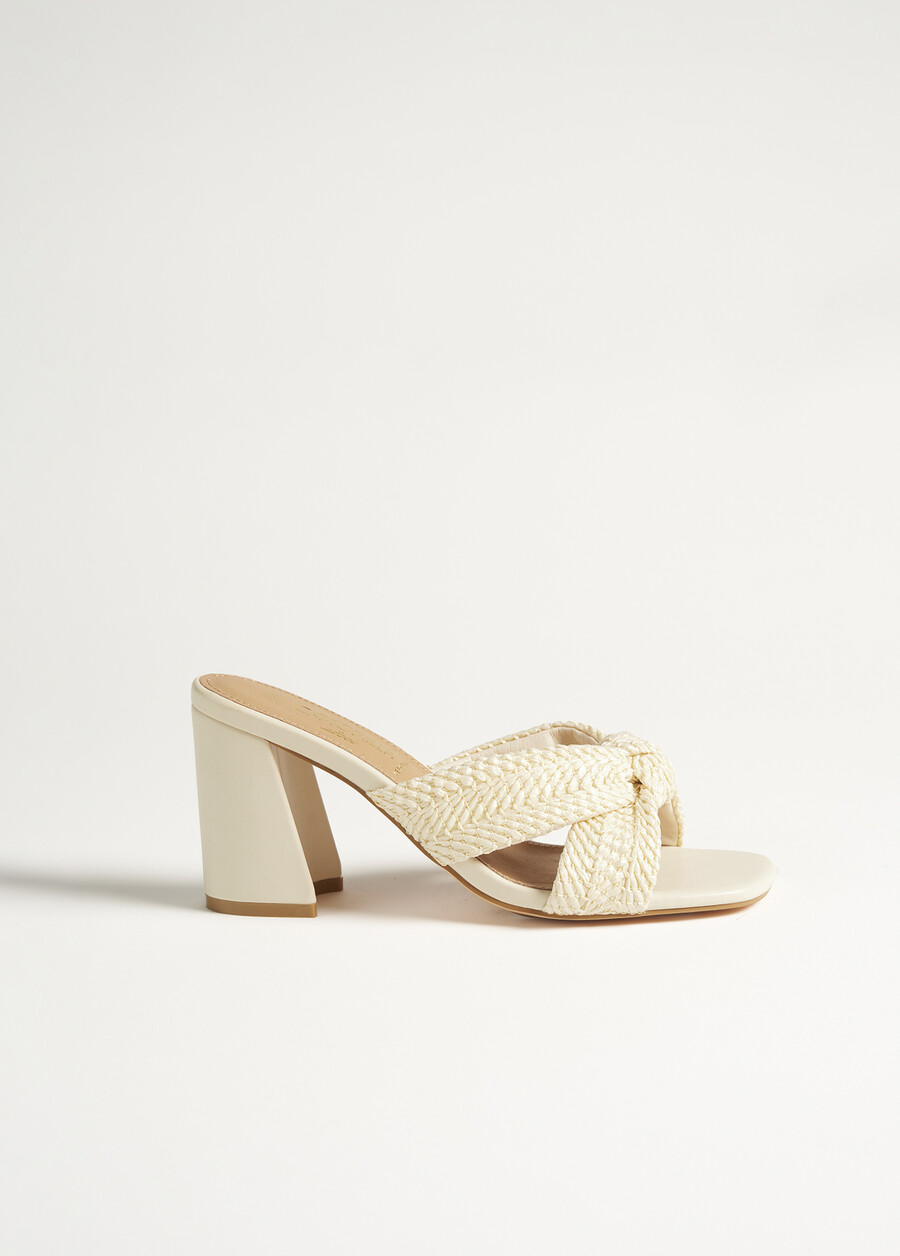 Sandalo Shiny in paglia BIANCO BURRO Donna , immagine n. 5