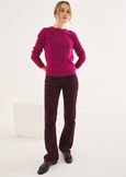 Maglia Monroe in lana ROSSO MAGENTAVERDE PAVONE Donna immagine n. 4
