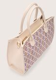 Betty eco-leather shopping bag BEIGE LATTEMARRONE VISONE Woman image number 2