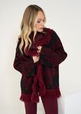 Cardigan Micaela jacquard con frange MARRONENERO Donna immagine n. 4