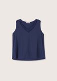 Top Tea in satin BLU Donna immagine n. 4