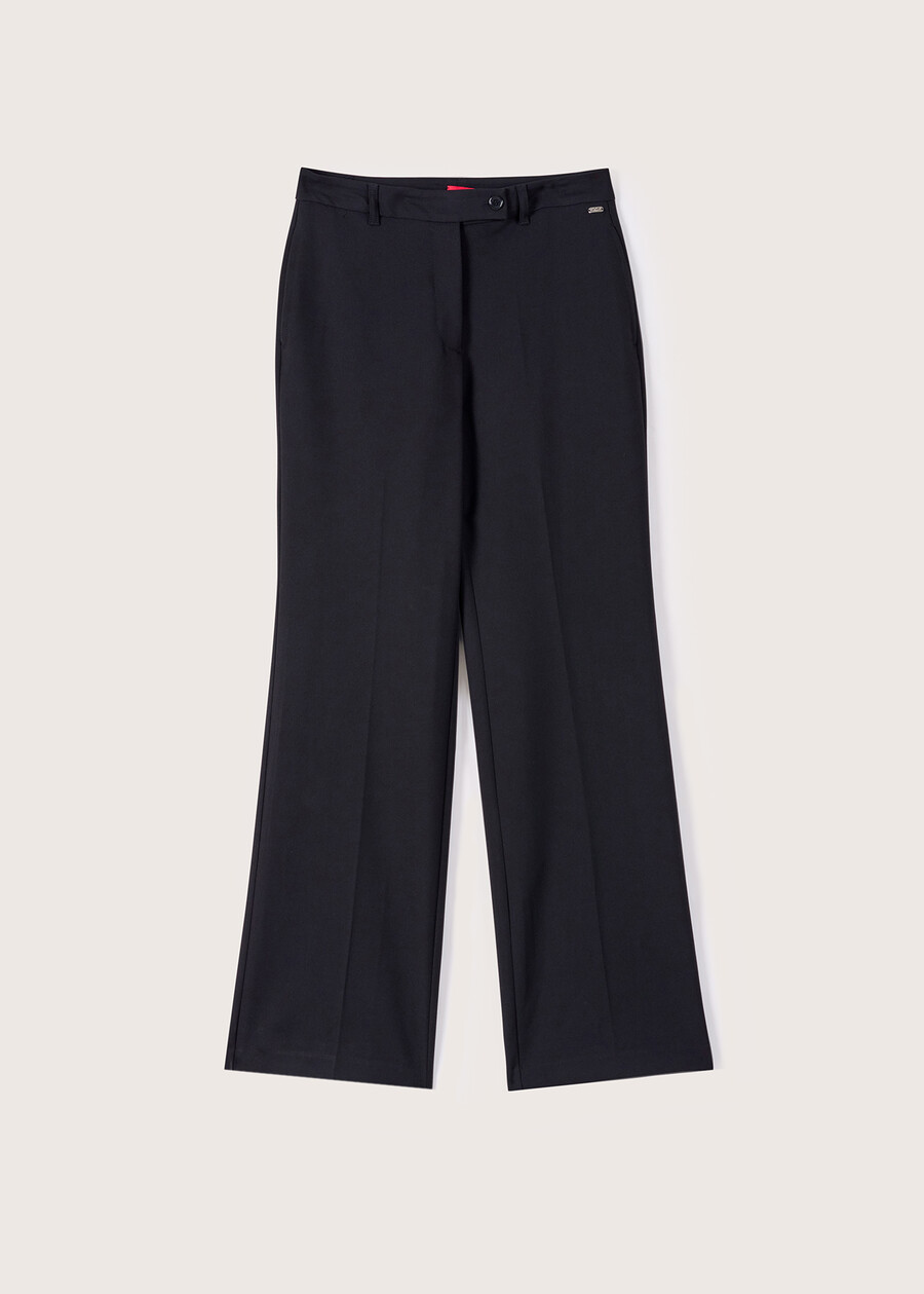 Giorgia technical fabric trousers NERO BLACKBEIGE GESSOBLU Woman , image number 7