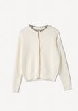 Coeur cardigan with jewel detail ROSSOBEIGE LATTE Woman image number 4