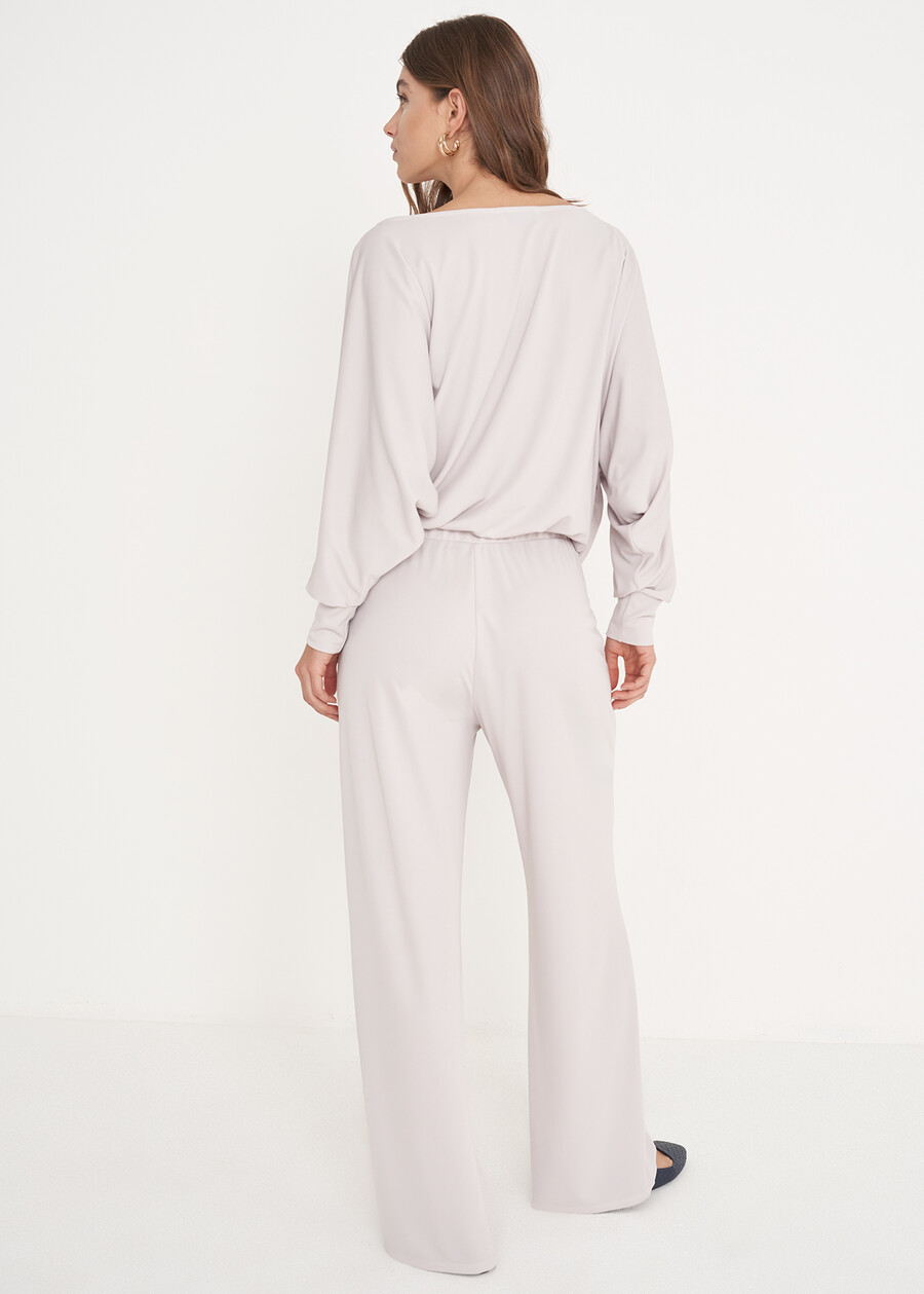 Pantalone Giorgia in jersey GRIGIO GREYBLUE OLTREMARE  Donna , immagine n. 4