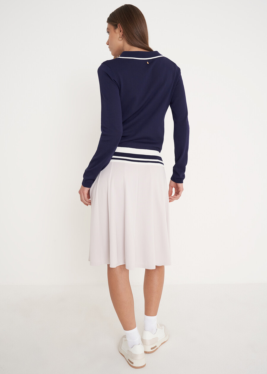 Gildy full skirt GRIGIO GREYBLUE OLTREMARE  Woman , image number 3