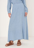 Gonna Gus in cotone e lino
 DENIM MEDIUM DENIM Donna immagine n. 3