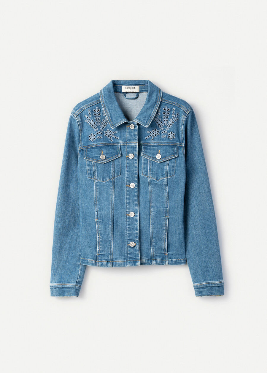 Gala cotton denim jacket DENIM MEDIUM DENIM Woman , image number 5