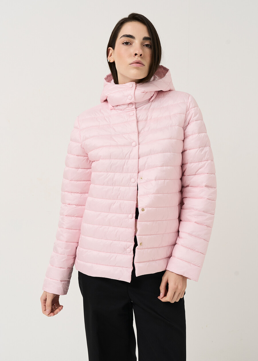 Piumino leggero 100g Patrik con cappuccio rimovibi BIANCO WHITEROSABLU Donna , immagine n. 1