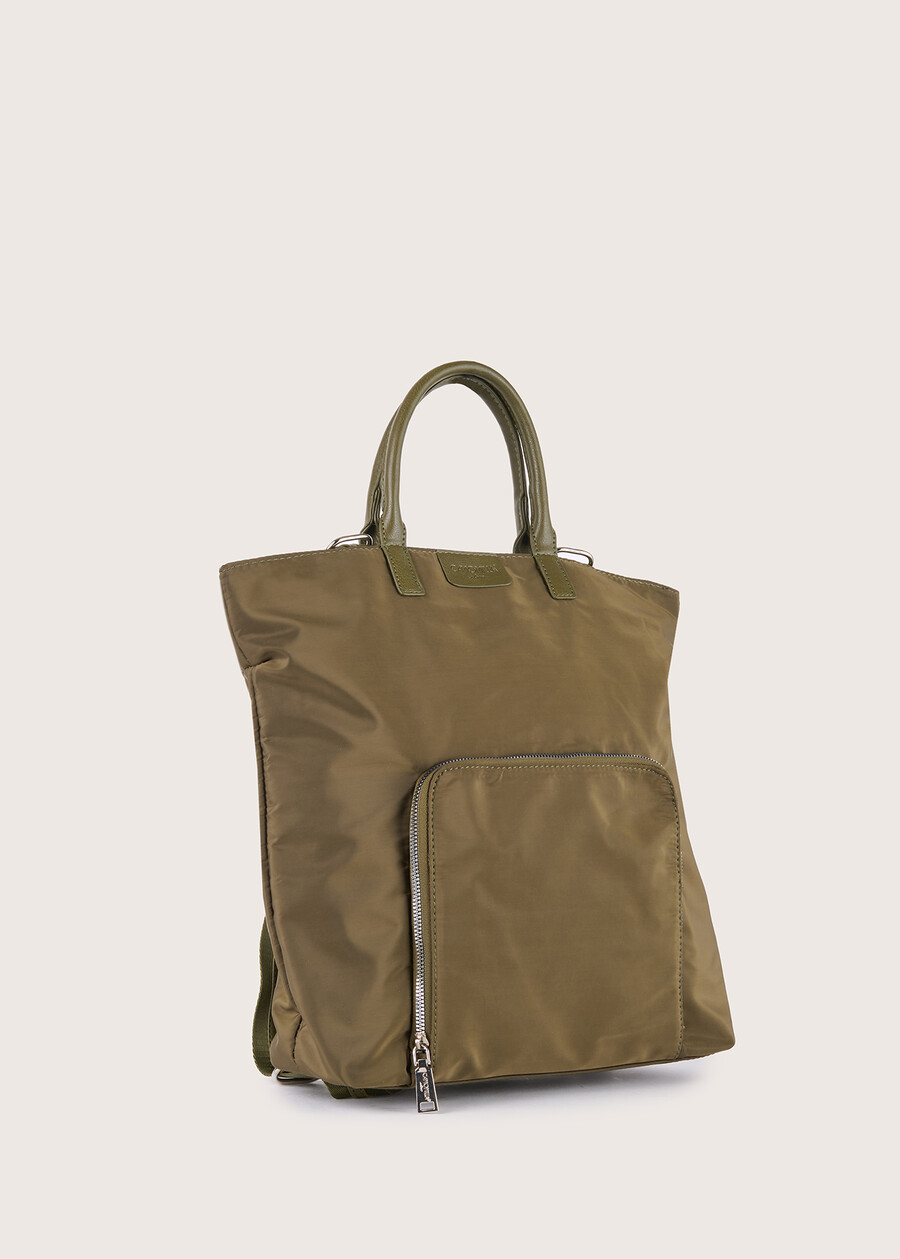 Bahiya nylon backpack VERDE CARCIOFONERO BLACKBEIGE Woman , image number 1