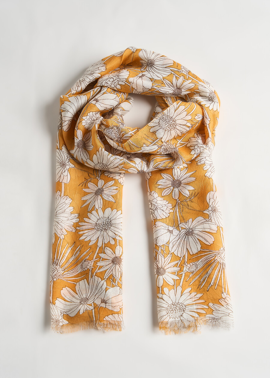 Sciarpa Saylor con fantasia margherite ARANCIONE Donna , immagine n. 2