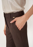 Pantaloni Jacqueline-L Lino e Viscosa MARRONE JAVAARANCIO CAROTENE Donna immagine n. 4