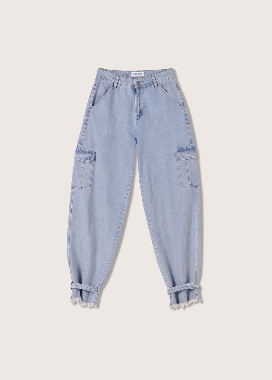 Pantalone Danielle 100% cotone denim DENIM LIGHT DENIM Donna , immagine n. 5