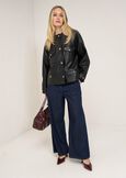 Gerard faux leather hooded jacket NERO Woman image number 5