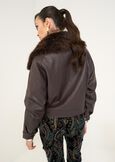 Giacca biker Gilbert in ecopelle MARRONE Donna immagine n. 6