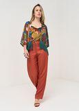 Conrad Africa print shrug VERDE Woman image number 4