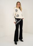 Maglia Marilyn con mini paillettes BEIGE LATTE Donna immagine n. 5