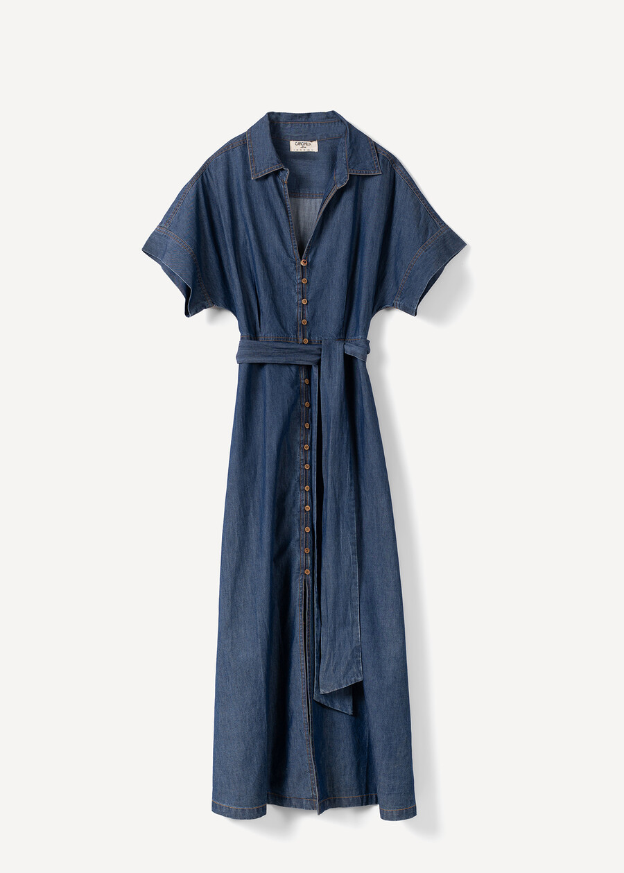 Abito midi Azalea in chambray DENIM Donna , immagine n. 5