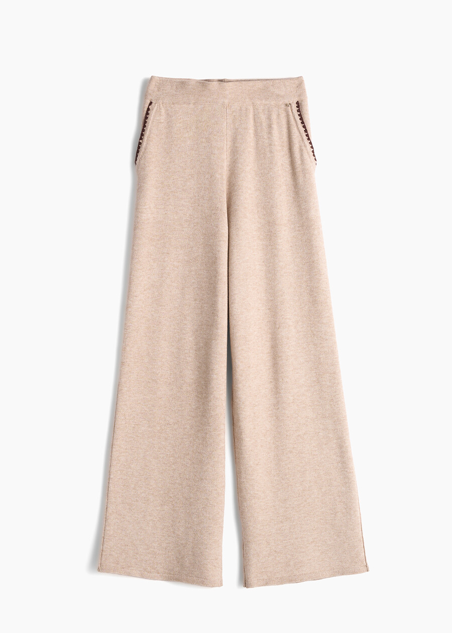 Pantaloni Polar in maglia GRIGIO TORTORA Donna , immagine n. 6