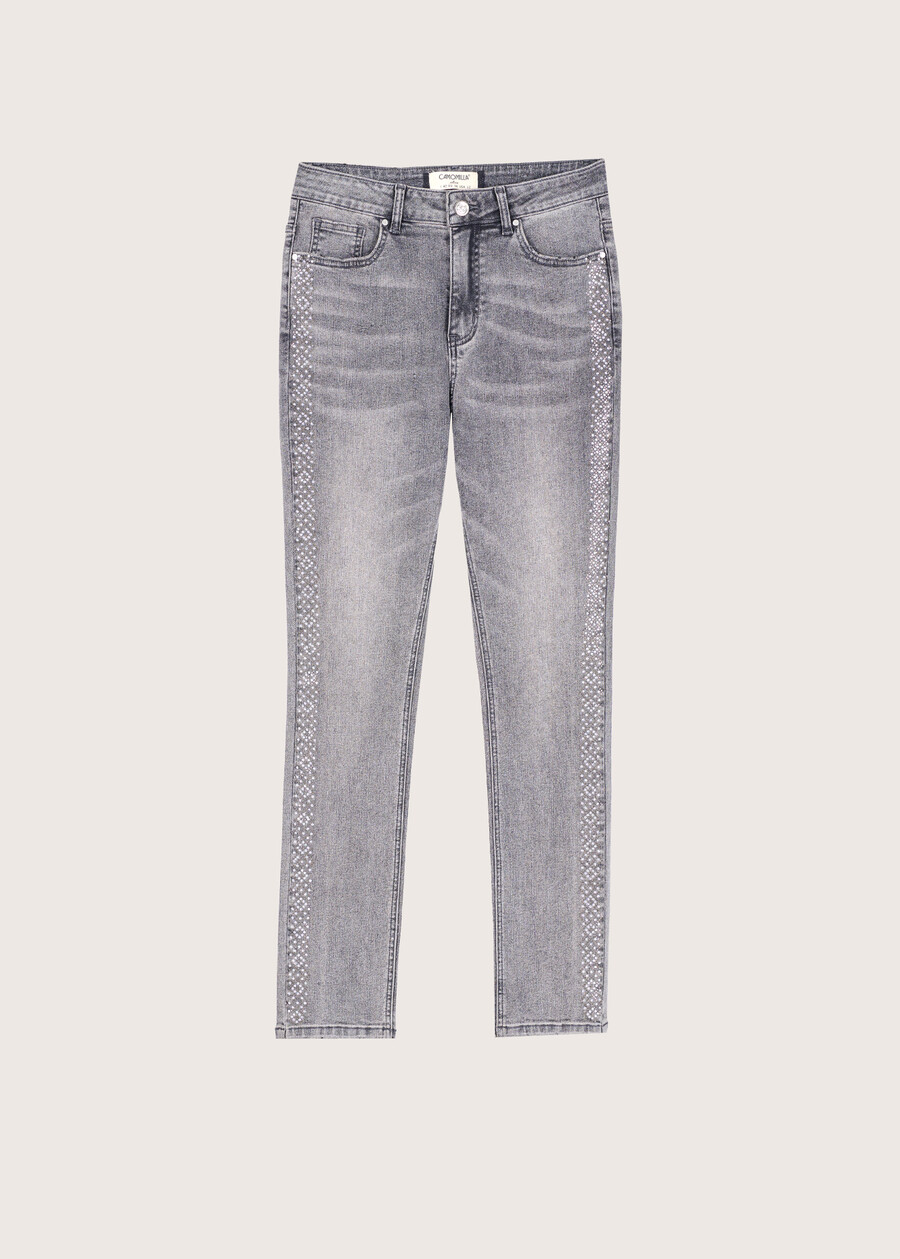 Pantalone Daniel in denim di cotone GREY DENIM Donna , immagine n. 5