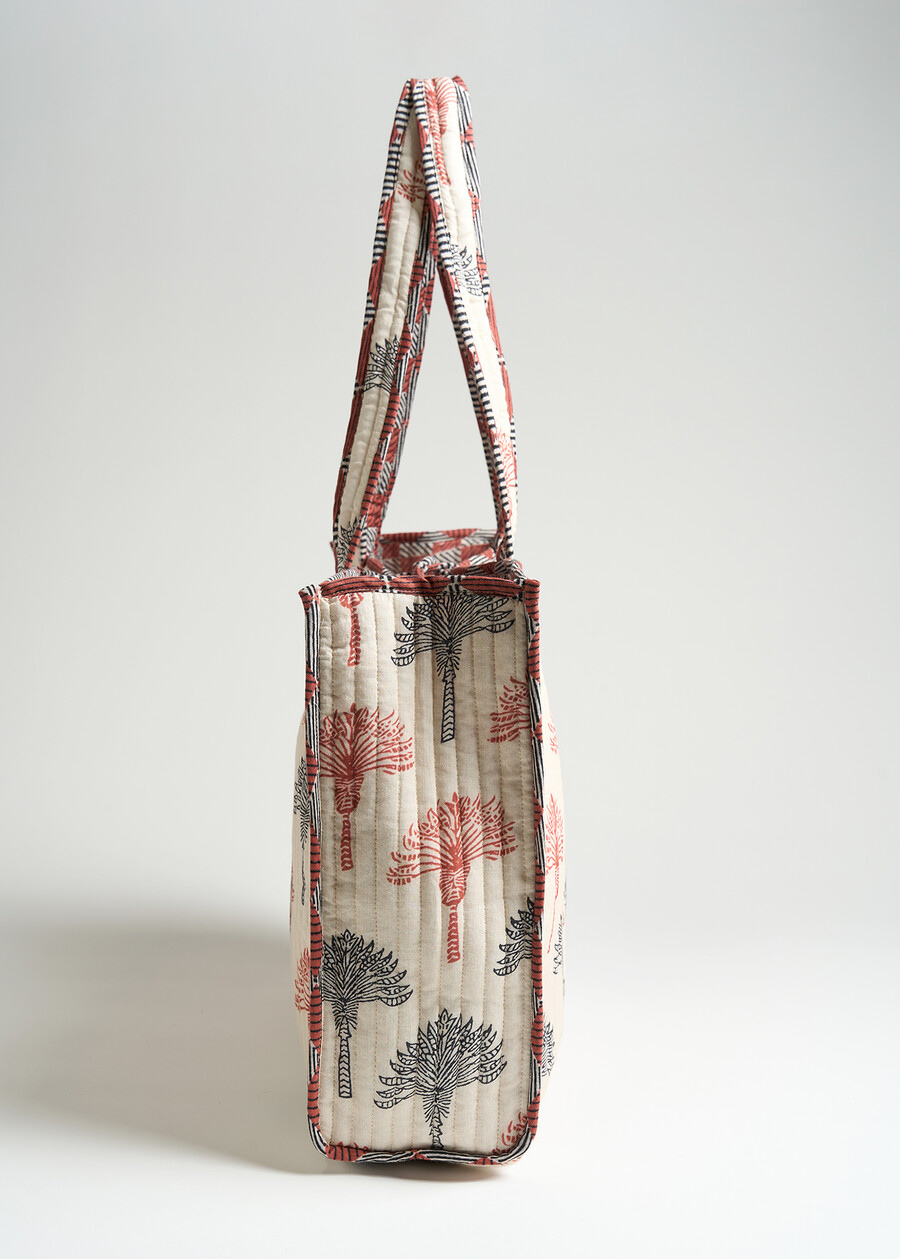 Shopping bag Bailey A in cotone BEIGE LATTE Donna , immagine n. 3